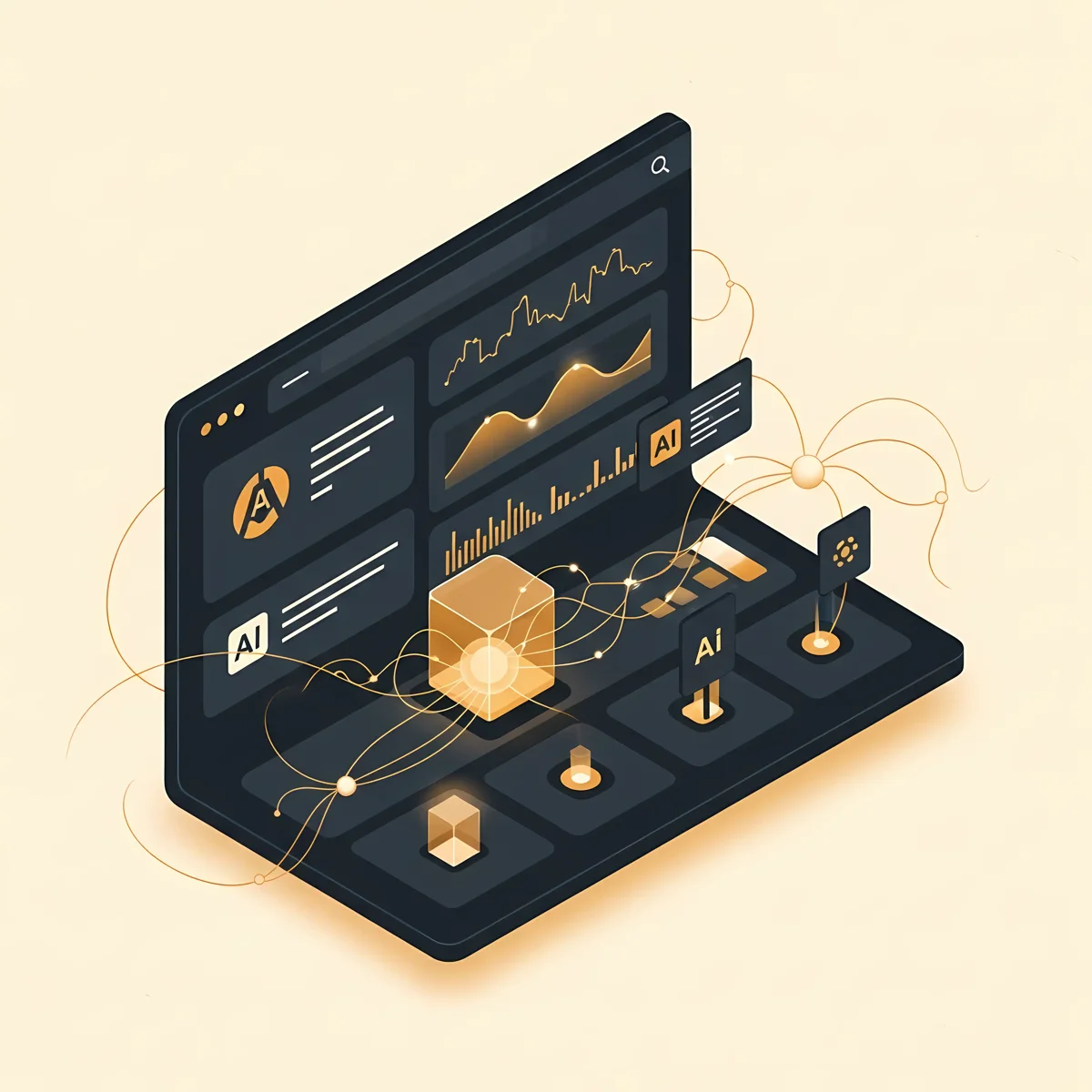 AI-powered dashboard with integrated AI agents and automation