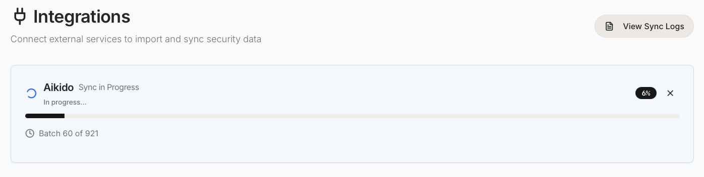 Tabula import — connect scanners and sync security data